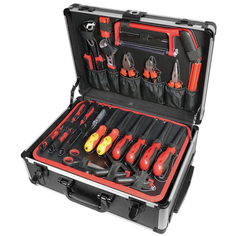 BRÜDER MANNESMANN coffret d'outils, 211 pièces, chariot aluminium